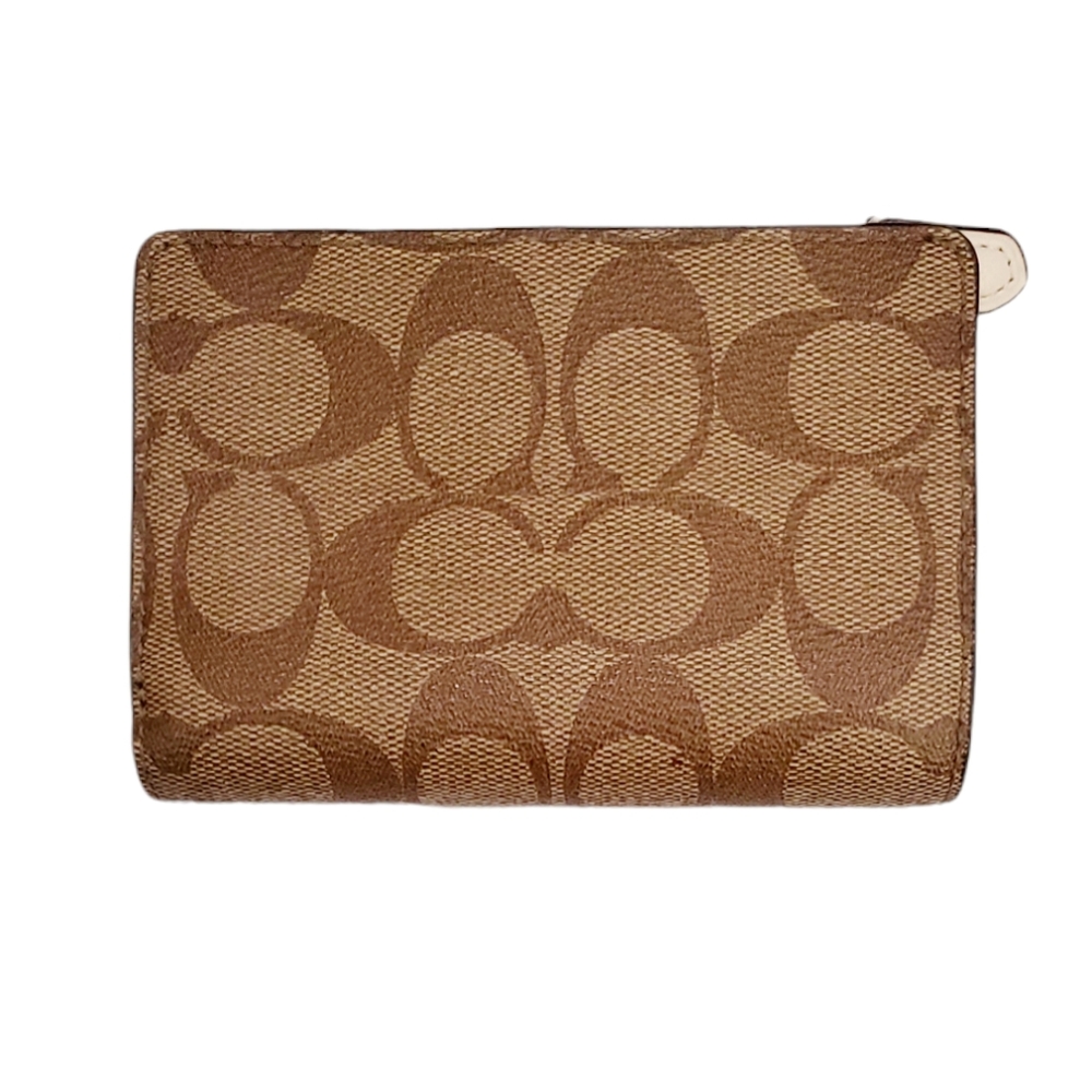 Coach Beige Colorblock Signature Wallet - Picture 2 of 6